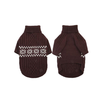 Kuoser Dog Sweater, Dog Sweaters for Medium Dogs, Doggie Sweater Boy Girl Christmas Clothes, Winter Coat Apparel Cable Knitwear, Pet Sweatshirt Outfit for Frech Bulldog, Boston Terrier