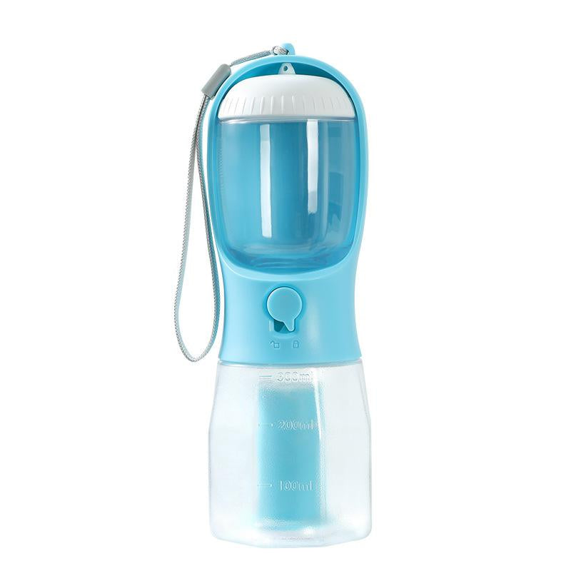 Portable 3-In-1 Dog Water Bottle, Food Cup & Poop Bag Holder – Pet Travel Must-Have!