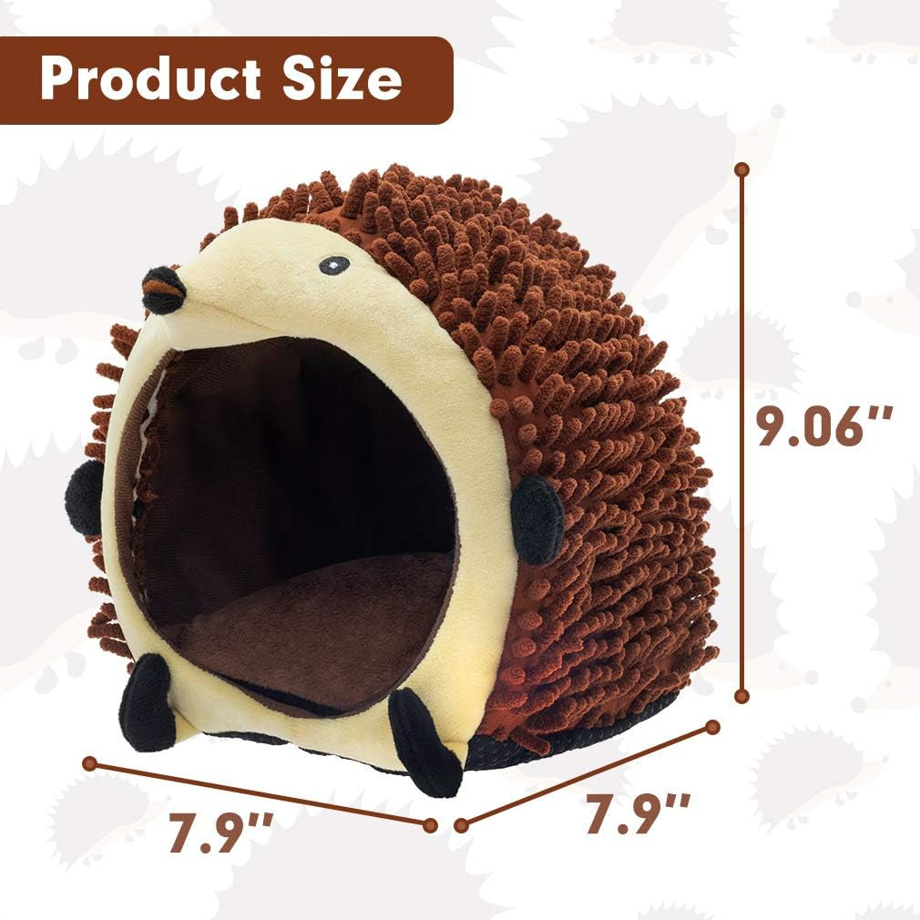 PAWCHIE Guinea Pig Bed - Small Animal House, Cotton Warm Cave Bed Nest Anti-Slip Comfortable Cage with Waterproof Cushion for Chinchilla Hedgehog Hamster