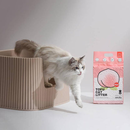 Michu Natural Clumping Tofu Cat Litter 5.5Lb/88Oz Cat Litter