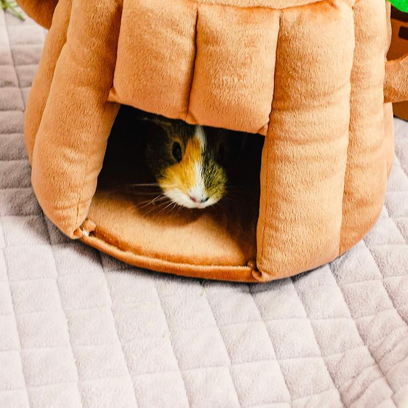 Guineadad Tree Stump Hidey for Guinea Pigs