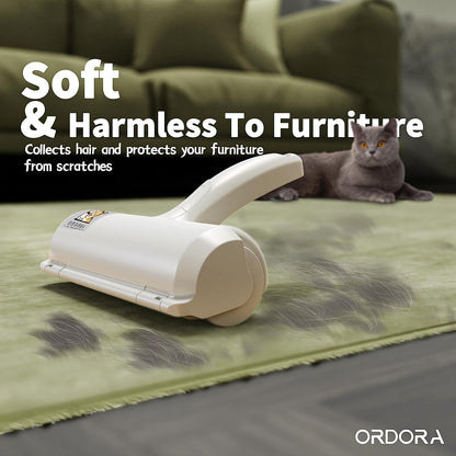 Ordora Pet Hair Removal Tool：Reusable Lint Roller for Pet Hair - Portable Pet Hair Remover - Dog and Cat Hair Remover for Couch, Furniture, Carpet, Clothes and Car Seat