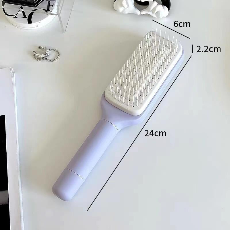 Rotating Retractable Comb，Innovative Design,One Click Cleaning，Suitable for People /Pets/ Blankets Hair Care Product Brush Curly Scalp Spa Treatment