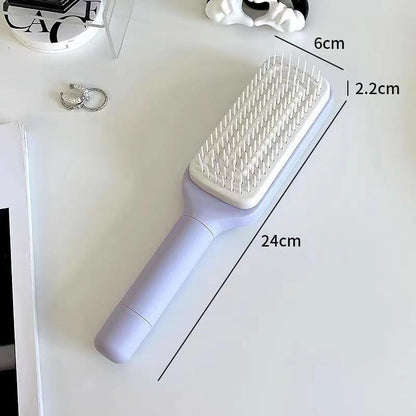 Rotating Retractable Comb，Innovative Design,One Click Cleaning，Suitable for People /Pets/ Blankets Hair Care Product Brush Curly Scalp Spa Treatment