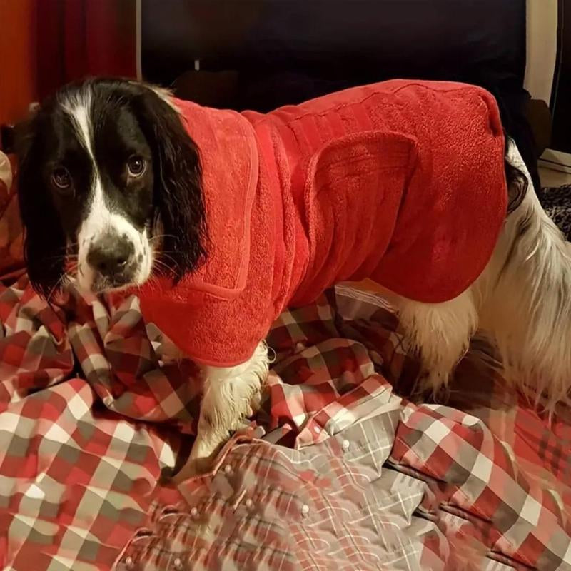 Pet Towel, Pet Bath Towel Drying Bath Towel, Absorbent Fast Drying Dog Bathrobe Soft Absorbent Fabric Extra Long, Pet Care Tool