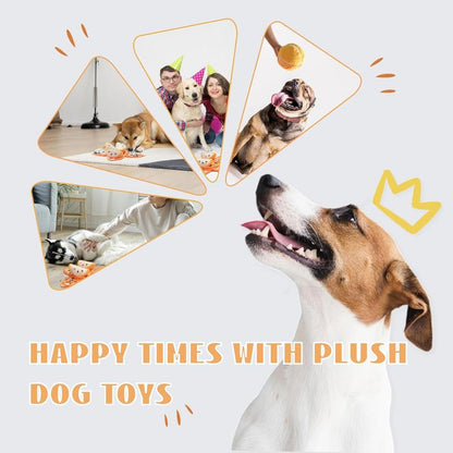 Nocciola 5-In-1 Orange Dog Enrichment Toys, 4 Orange Slices with a Peel Snuffle Mat for Treats Hunting Fun, Squeaky Hide and Seek Puzzle Dog Toy for Medium Dogs