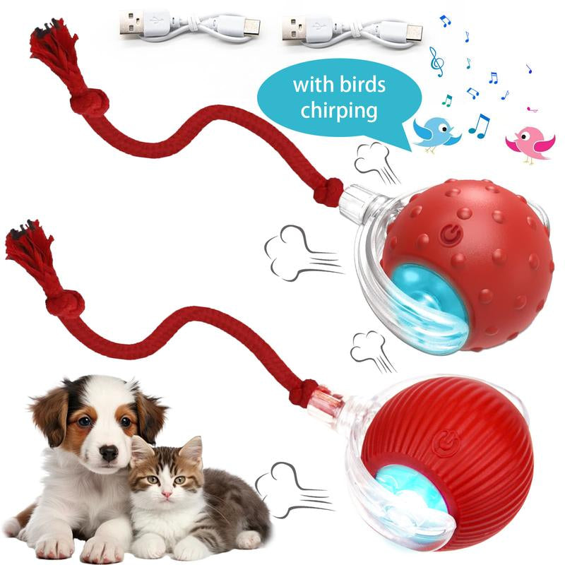 SPOVEN Cat&Dog Toy - Interactive USB Rechargeable Ball Toy on Rug , Anti-Depression Fun Gift for Cats & Dogs